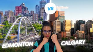 CALGARY VS EDMONTON Battle of Alberta  Best City to live in Canada [upl. by Leontina]