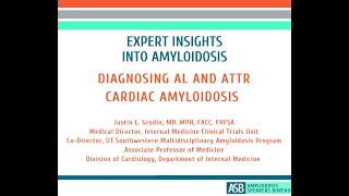 Expert Insights Into Amyloidosis Diagnosing AL and ATTR Cardiac Amyloidosis [upl. by Athelstan]