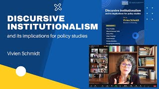 Discursive institutionalism by Vivien Schmidt [upl. by Eenolem276]