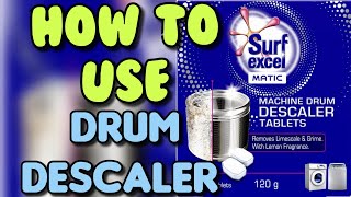 How to Use a Washing Machine Descaler Tablets  Surf Excel Washing Machine Descaler [upl. by Eisac]