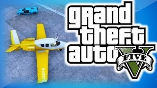 GTA 5 Online Funny Moments 21  Banana Plane Vestra Stunts Turismo R Jumps and Business DLC Fun [upl. by Ocirled]