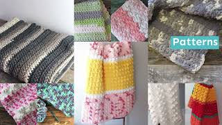 50 Free Bulky Yarn Crochet Blanket Patterns to Make [upl. by Xyla307]