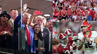 Donald Trump Shakes Up Alabama Vs Georgia Game Massive Crowd Erupts with protective measures [upl. by Bander205]