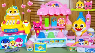 Satisfying with Unboxing Cute Shark Ice Cream Store Cash Register Toys Review Compilation ASMR [upl. by Joellyn]