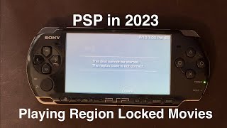 PSP in 2023 How To Play Region Locked UMD Movies [upl. by Gerty]