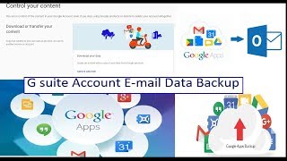 How to Take G suite Account Emails Data Backup English version [upl. by Nuawed]