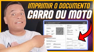 Como imprimir o documento do veiculo 2023 pelo Pc [upl. by Jerold221]