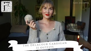 Styling 11 Outfits with my New Handknit Delacour Cardigan [upl. by Jerrold]