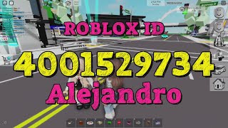 ALEJANDRO Roblox Song Codes [upl. by Bittencourt419]