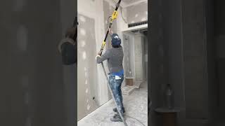 Dia de lixar 💪🏽👷🏽‍♂️ drywall pladur knauf gessoacartonado vaiprafy fypp pintura [upl. by Marnia]