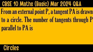 CBSE 10 Maths Basic  Circles  Mar 2024  ShibuTeaches [upl. by Adrea175]