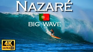 Big wave  Nazaré Portugal • Biggest waves in the world • 4K [upl. by Ullman]