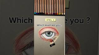 Drawing eyes  ✨ level 1 to 4 ✨ art drawing drawingeyes [upl. by Rolyks]