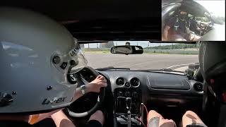 Mazda MX5 Miata NB Tracktool  slides and smiles circuitmeppen [upl. by Barren]