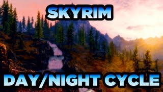 Elder Scrolls Skyrim Beautiful DayNight Cycle [upl. by Novaj808]