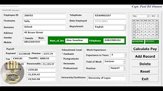 How to Create Data Entry Form in Excel using VBA  Part 1 of 2 [upl. by Hickie317]