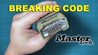 HOW TO BREAK  CRACK CODE ON MASTER LOCK COMBINATION LOCK [upl. by Sinned80]