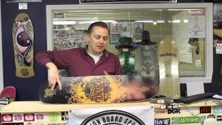 Action Board Sports Reviews the Rayne Fortune quotCanadian Baconquot Longboard Skateboard Deck [upl. by Udenihc373]