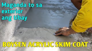 PAANO MAG MASILYA NG ACRYLIC SKIM COAT SA ROUGH FLOORING  PART TWO  Kidnanz Tv [upl. by Nulubez]