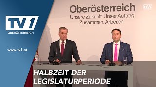 OÖ Landeshauptmann und sein Stellvertreter ziehen Zwischenbilanz [upl. by Aivart]