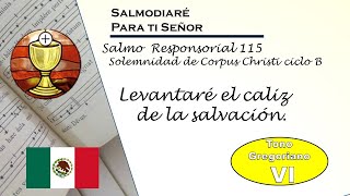 Salmo 115 solemnidad de Corpus Christi ciclo B lecc Mexicano Gregoriano [upl. by Aicilla]