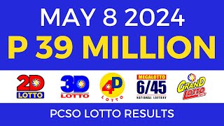 Lotto Result Today 9pm May 8 2024  Complete Details [upl. by Edalb]