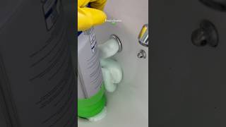 Drain cleaner 💚 cleantok foam cleaner drain drainage draincleaning sink foam viral fyp [upl. by Annwahs]