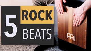 5 Rock Cajon Beats You Can Learn Today [upl. by Airda148]