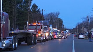 LIVE Trucker Convoy En Route to Texas Border Rally [upl. by Annaitsirk100]