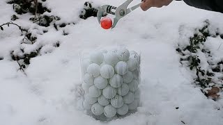 Glowing 1000 Degree Metal Ball VS 100 Ping Pong Balls [upl. by Sedicla]