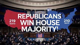 Republicans Secure Majority in 2024 US House Elections [upl. by Christan]