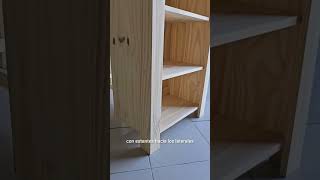 Isla cubo con estantes de madera isladecocina desayunadores furniture carpinteria [upl. by Katy93]