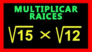 ✅👉 Multiplicacion de Radicales ✅ Como Multiplicar Radicales [upl. by Esinrahs]