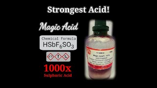 Magic Acid  Antimony Pentafluoride in Fluorosulfuric Acid  Strongest Acid in the World [upl. by Eidua]