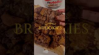 Brookies 🍪 brookies food dessert quickrecipe easyrecipe [upl. by Jaquiss865]