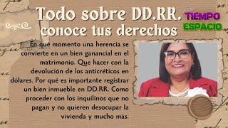 Clase magistral de DDRR para conocer y ejercer nuestros derechos Al final tendrás el contacto [upl. by Calida]