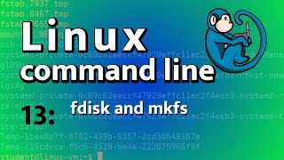 LCL 13  partitioning and formatting with fdisk and mkfs  Linux Command Line tutorial for forensics [upl. by Berns]