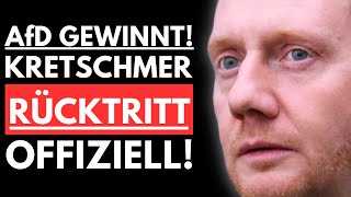 🚨PAUKENSCHLAG KRETSCHMER TRITT ZURÜCK AfD ÜBERNIMMT REGIERUNG IN SACHSEN🚨 [upl. by Trev]