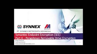 Symantec Endpoint Encryption  Part 4 Demo Removable Drive Encryption [upl. by Trager10]