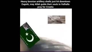 Bosnian Artiljerija Bombing Croatia [upl. by Duwad]