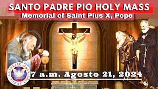 Catholic Mass Today Live at Santo Padre Pio National Shrine  Batangas 21 Aug 2024 7am [upl. by Selia]