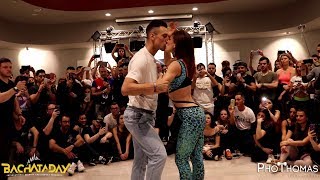 Riccardo amp Silvia Vas a Quedarte  Bachata Day 2019 [upl. by Kcirevam]