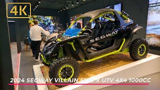 New 2024 Segway Villain Sx10 X UTV 4x4 1000cc  Details  Walkaround  4K [upl. by Ennoved]