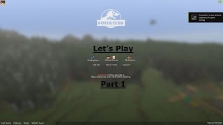 Minecraft Fossilized part 1 dinosaurs are still alive [upl. by Edyak950]