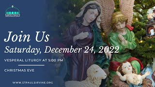 LIVE  Vesperal Liturgy Christmas Eve  December 24 2022 [upl. by Ahsikym843]