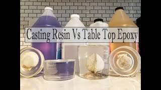 Casting Resin Vs Table Top Epoxy Whats The Difference [upl. by Newmann]