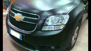 RIVESTIMENTO CHEVROLET ORLANDO NERO E BIANCO OPACO CAR WRAPPING [upl. by Shaughn681]