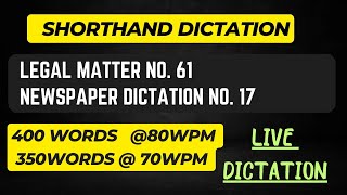 Legal Dictation Exercise61 Newspaper Dictation Exercise17 jkssbsteno [upl. by Asenej719]