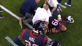 JJ Watt SeasonEnding Knee Injury vs Chiefs  NFL [upl. by Apeed]