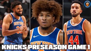 Knicks Preseason Game 1 Takeaways  KAT Debut amp The Bench Looks GOOD  🔥 [upl. by Naujat47]